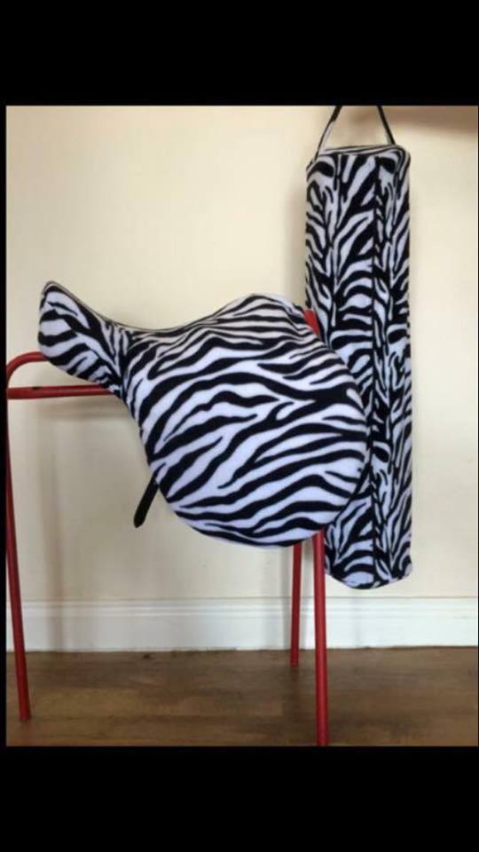 Bespoke Fleece Saddle Cover - Zebra