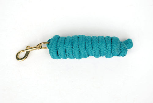 Rhinegold Luxe Leadrope-Aqua