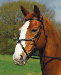 Rhinegold German Leather ‘Comfort’ Bridle With Mexican Noseband