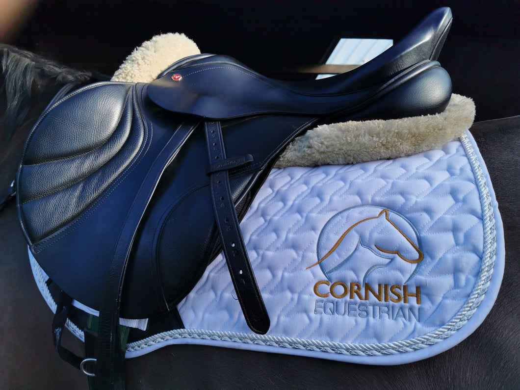 Branded Cornish Equestrian Close Contact Saddle Cloth