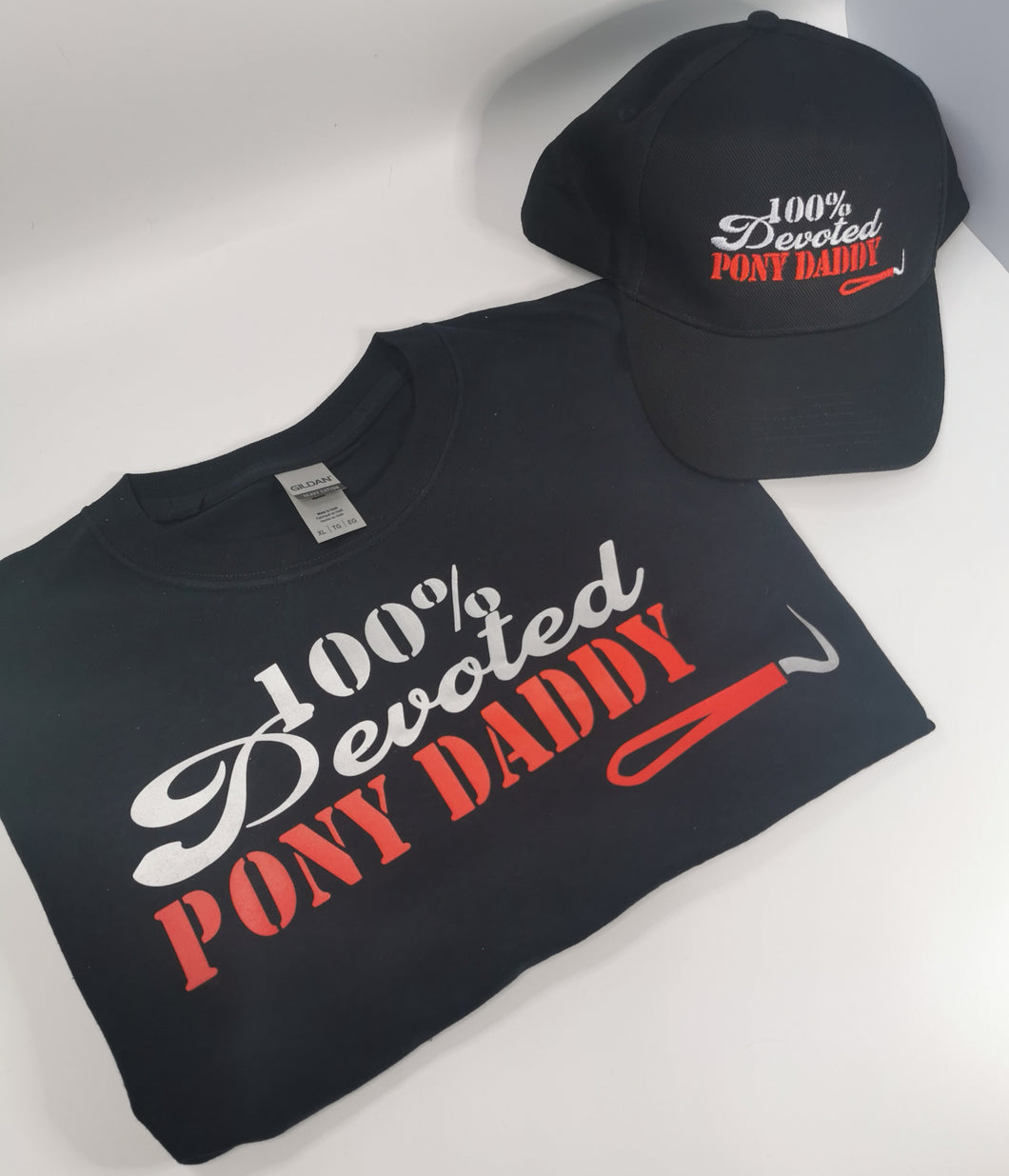 Fathers Day Daddy Equestrian  Tee & Cap Set