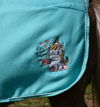 Rhinegold Unicorn Mini Embroidered Fleece Rug