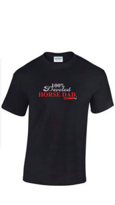 Fathers Day Dad Equestrian  Tee
