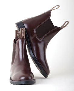 Rhinegold Adults Classic Leather Jodhpur Boots (sizes 6-11)