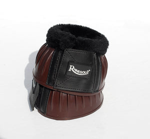 Rhinegold Fleece Trim Flexi Rubber Over Reach Boots