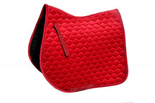 Rhinegold Velvet Hexagon GP Saddle Pad - can be embroidered