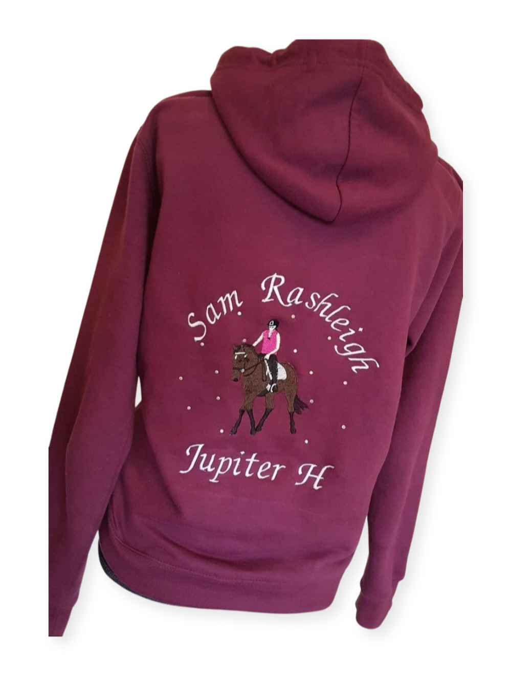 Ladies Personalised Embroidered Pullover Hoodie