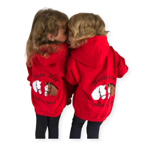 Children's personalised embroidered hoodie